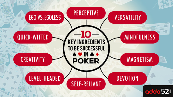 10 Key Ingredients To Be Successful in Poker