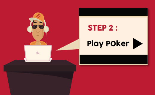 Step 2 - How to play poker online