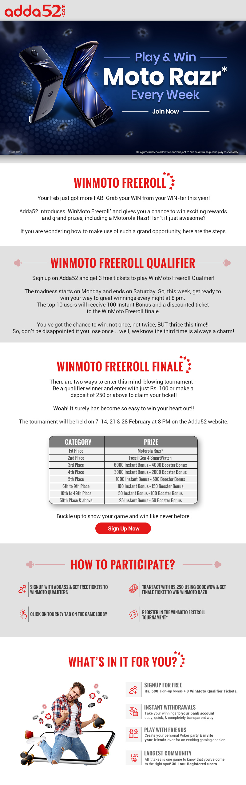Win Moto Freeroll