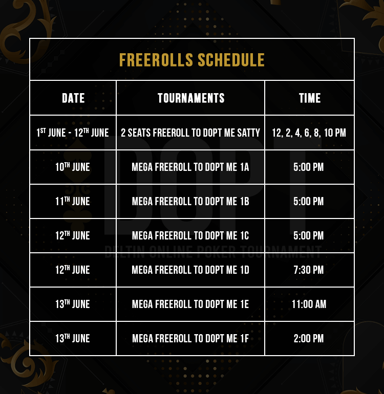 FREEROLLS-SCHEDULE_Table