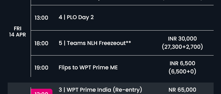 WPT-Schedule