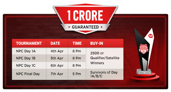 National Poker Championship schedule